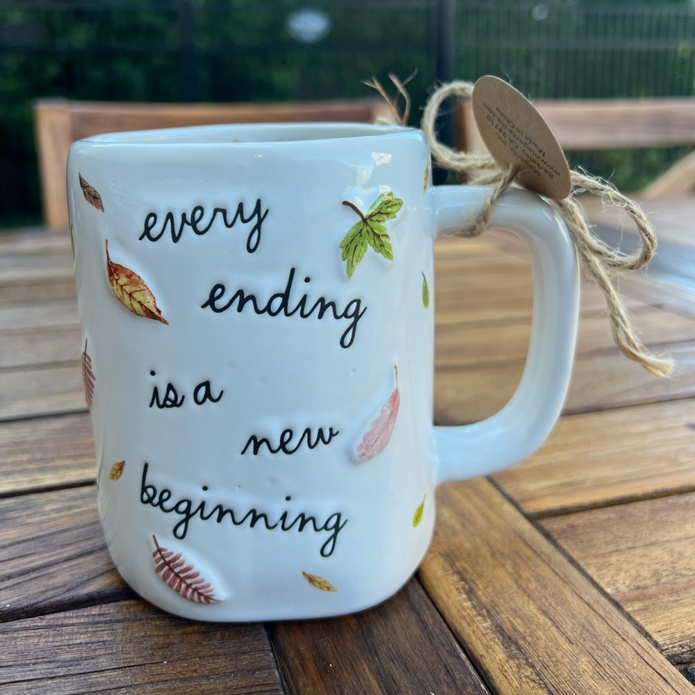 RAE DUNN Artisan by Magenta Ceramic Mug - New Beginning NWT NEW